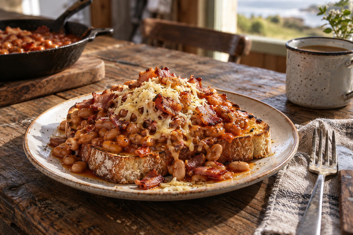 Chilli Beans & Bacon on Toast