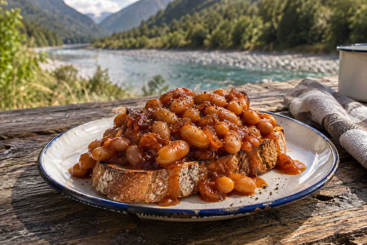 Bonfire Baked Beans on Toast
