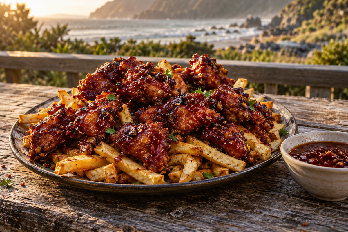 Smoked Chilli Chicken Nibbles & Fries