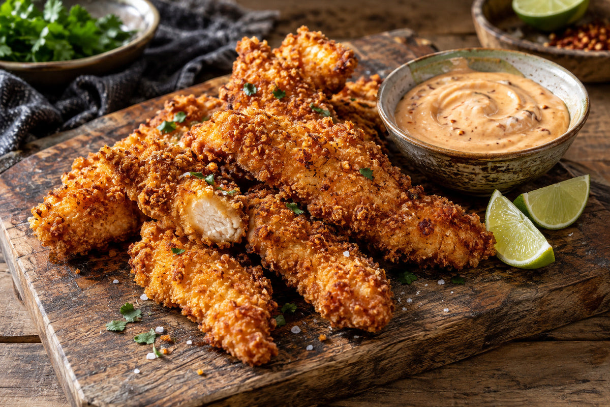 Fried Chicken with Chipotle-Style Mayo