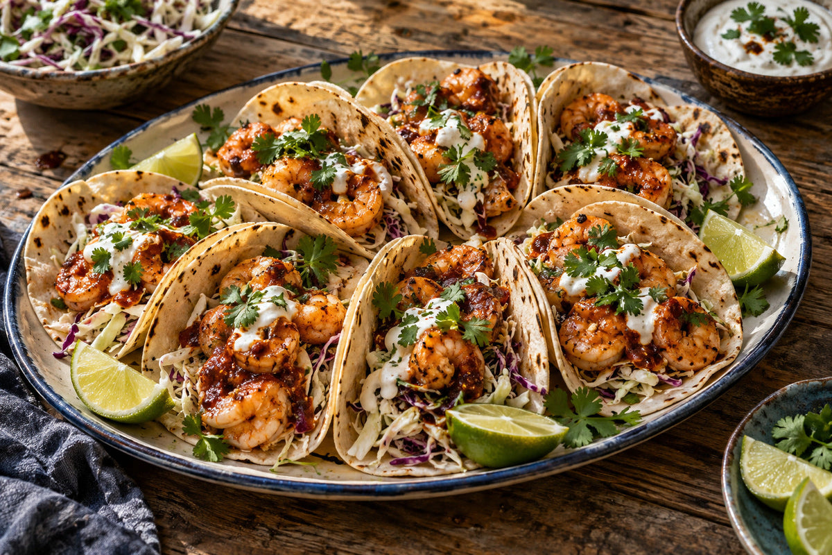 Chilli Prawn Tacos