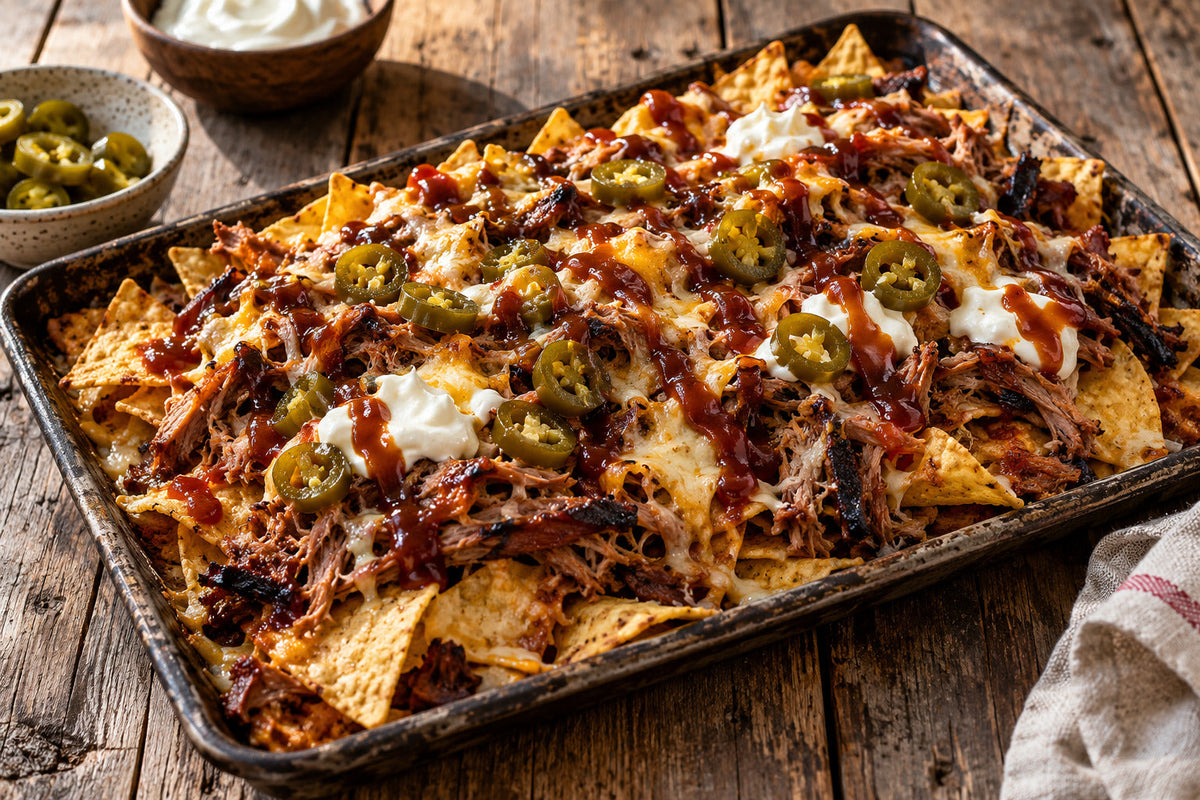 Bonfire Pulled Pork Nachos