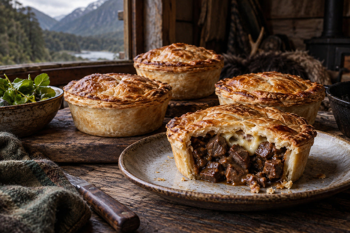 Venison Steak & Cheese Pie