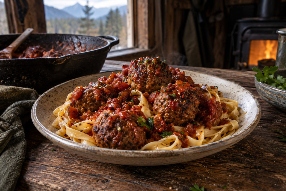 Venison Meatballs & Chilli
