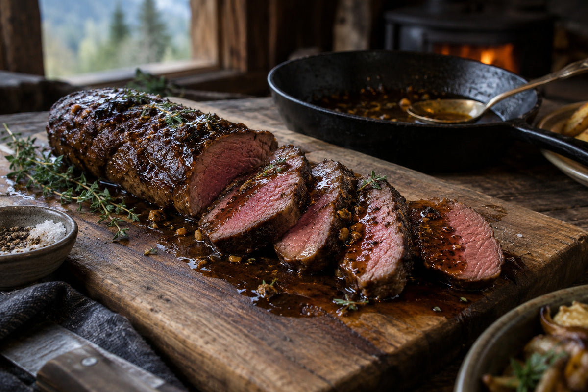 Gluten-Free Venison Backstrap with Wild Meat Pan Sauce