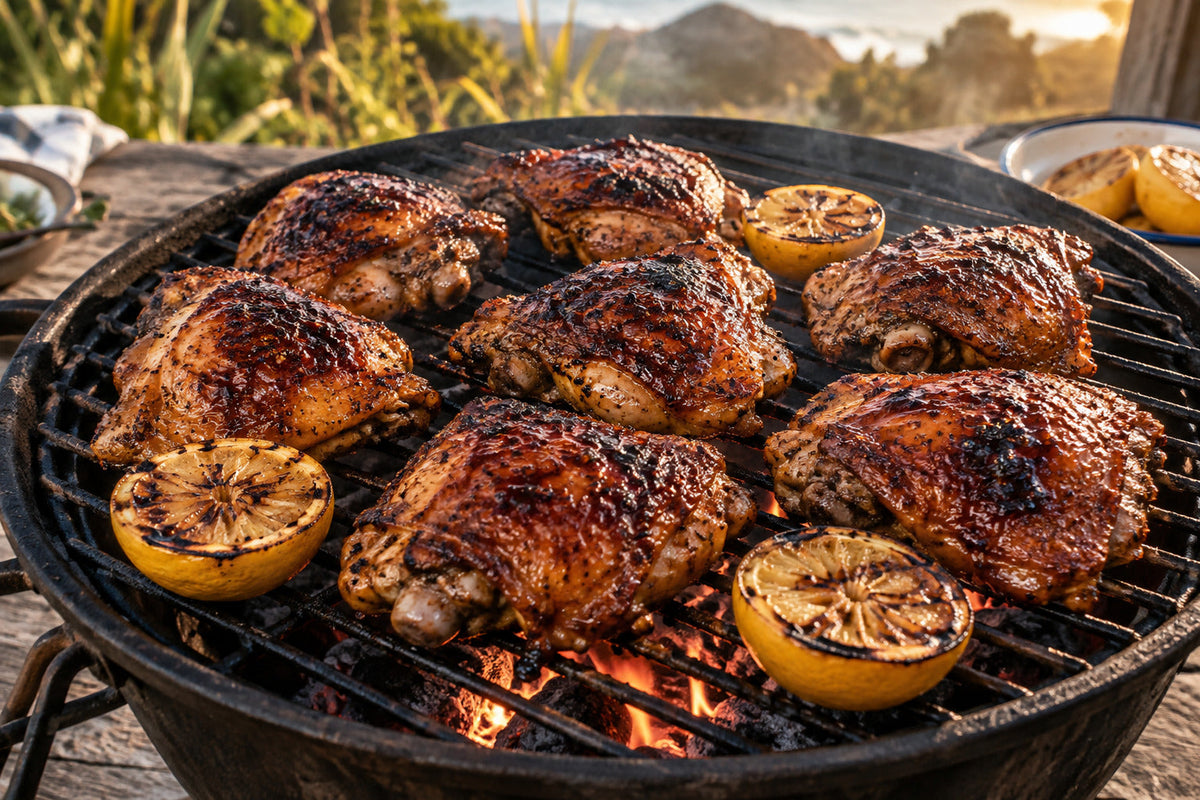 Chicken on the Fire Grill