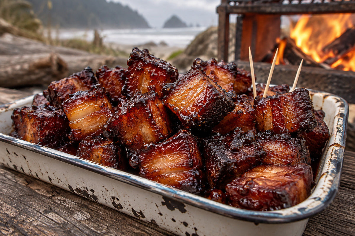Bonfire Pork Belly Burnt Ends