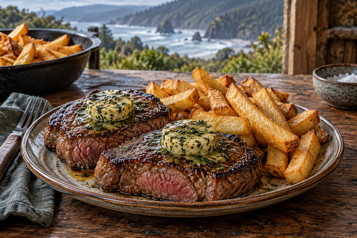 Steak & Chips with Wild Meat Butter