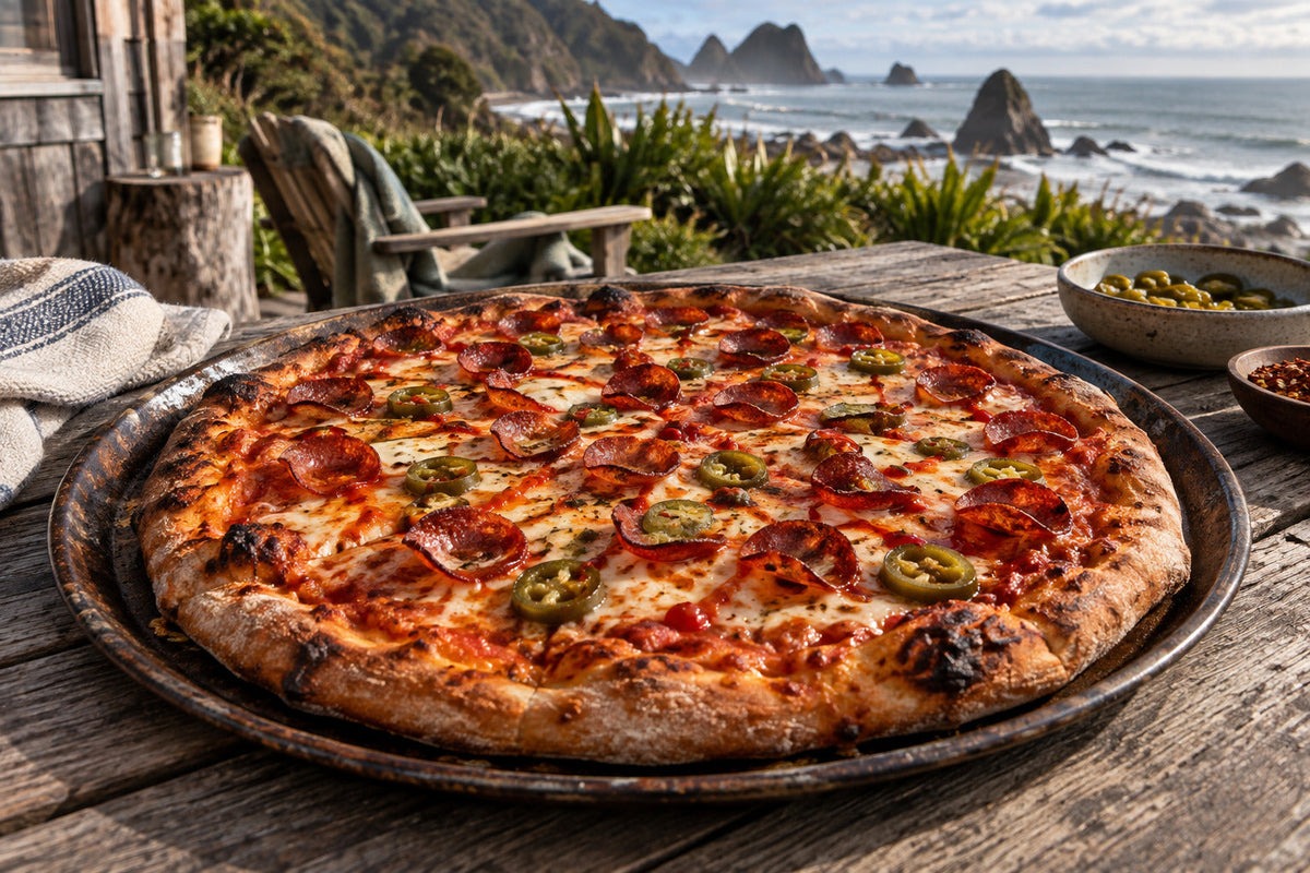 Smoked Chilli Pepperoni & Jalapeño Pizza
