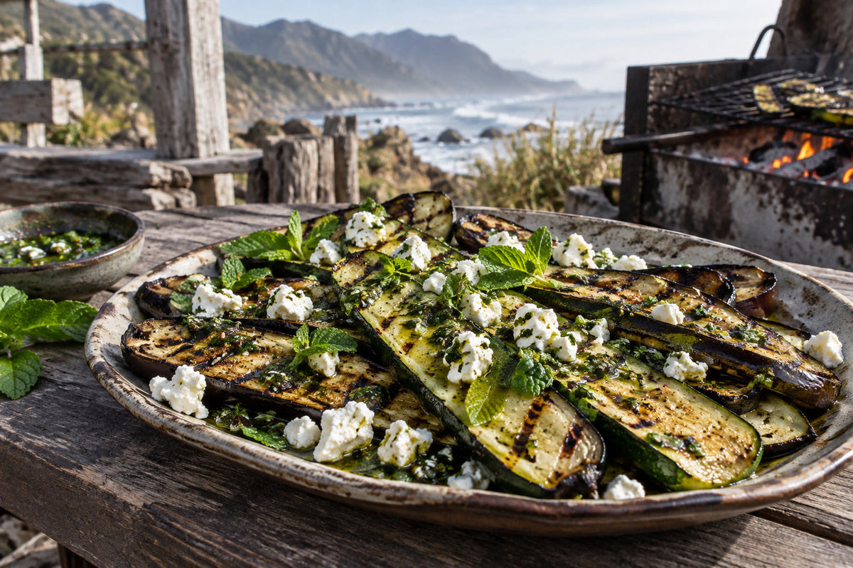 Forking Mint Zucchini & Eggplant Marinade
