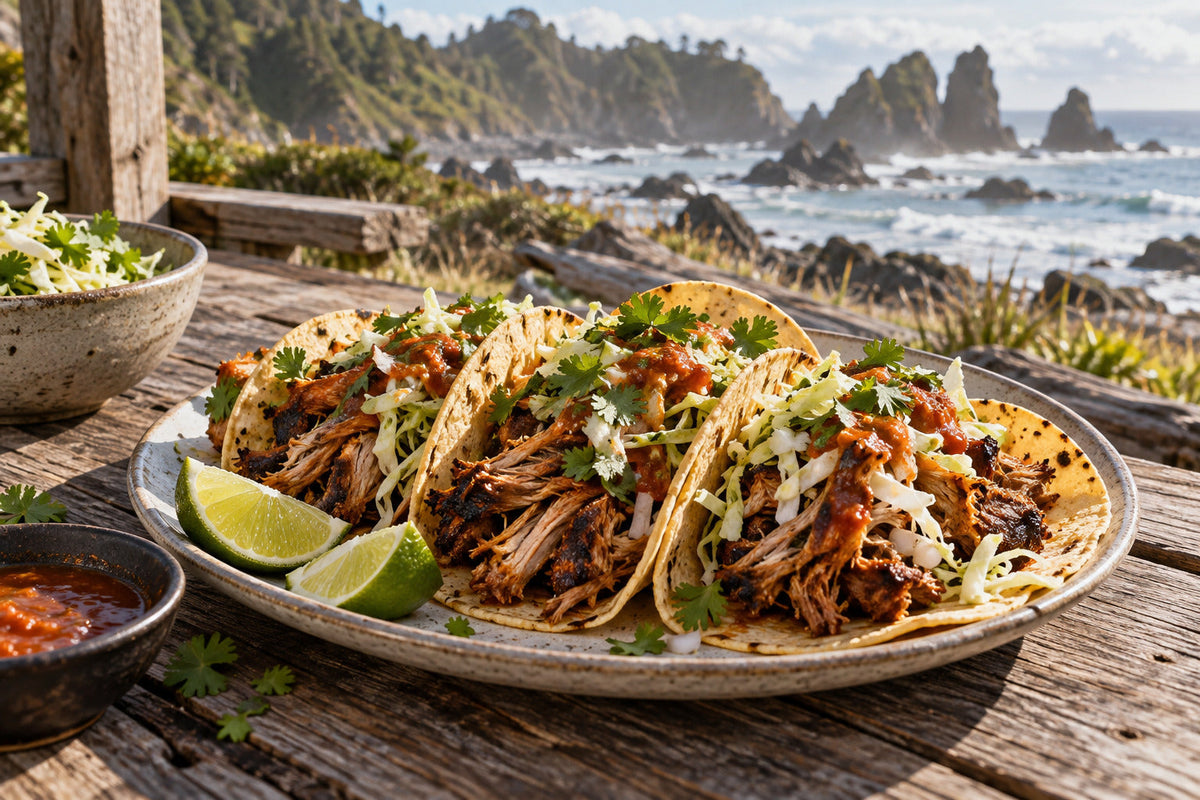 Smoked Chilli Pork Carnitas Tacos