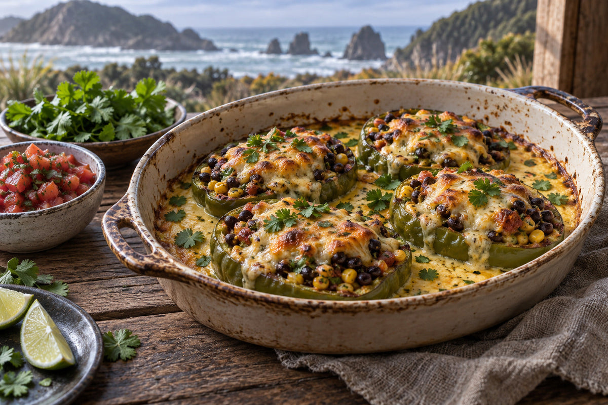 Cheesy Chilli Relleno Bake