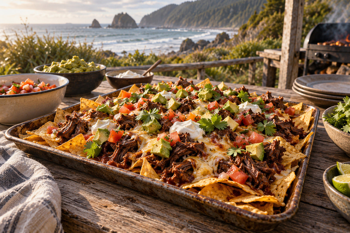 Barbacoa Beef Loaded Nachos