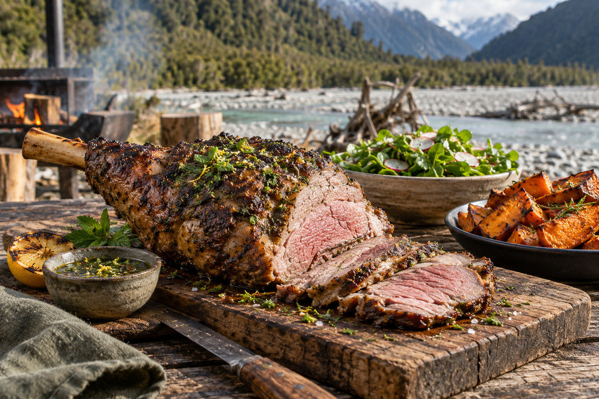 Forking Mint Smoked Leg of Lamb