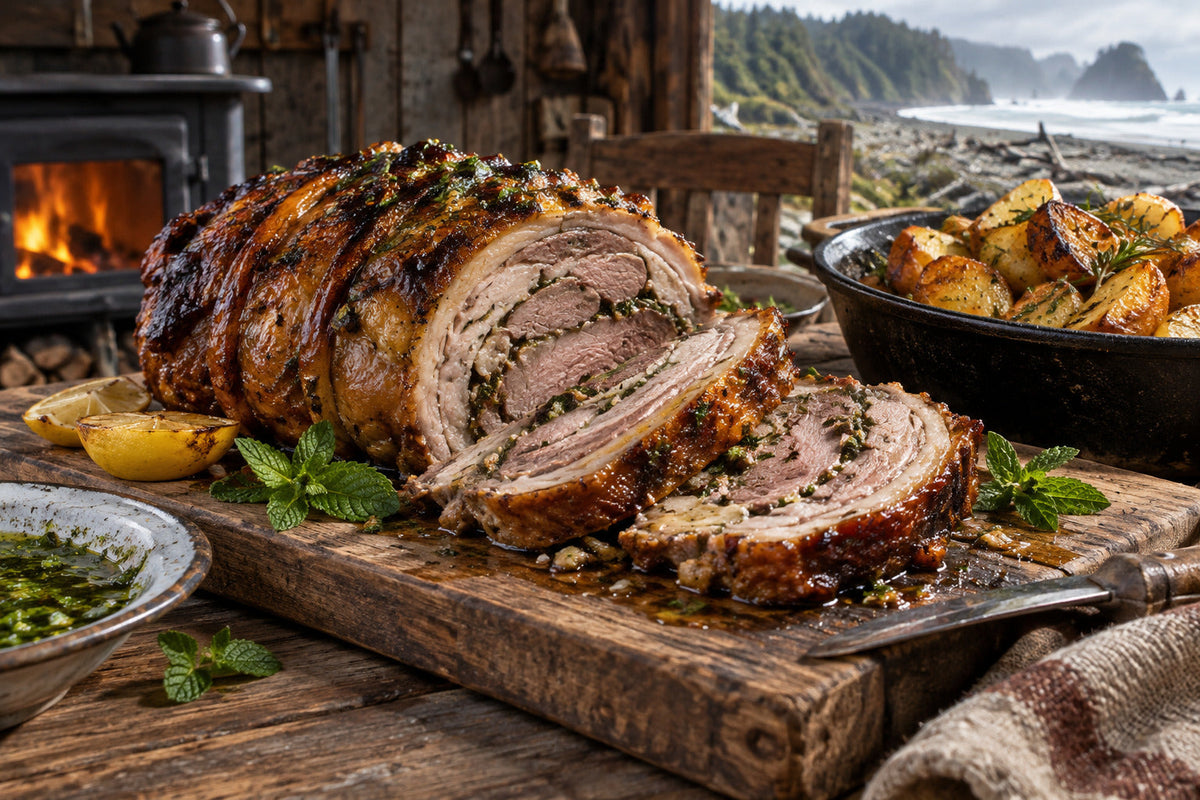 Gluten-Free Mint and Lemon Smoked Lamb Breast