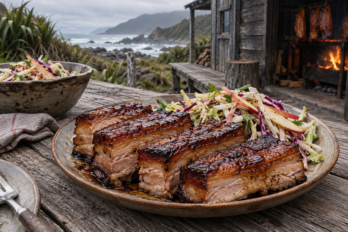 Bonfire Smoked Pork Belly Slices