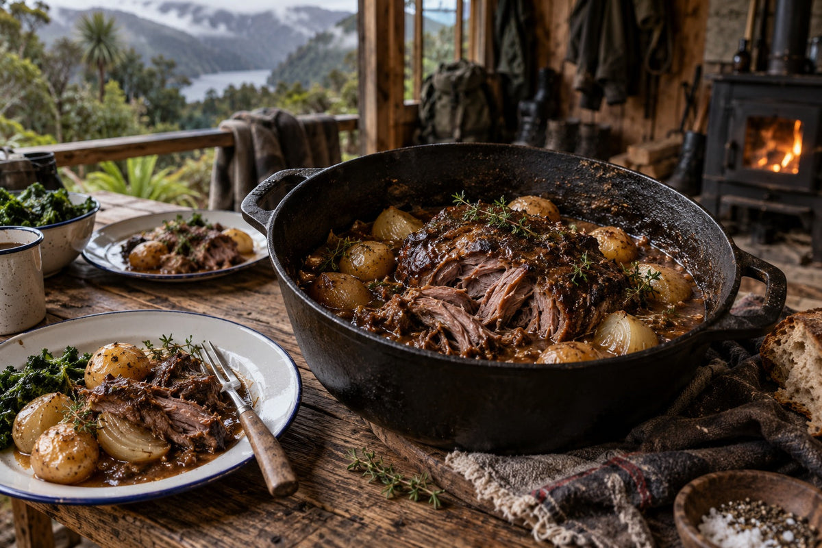 Wild Goat Shoulder Pot Roast
