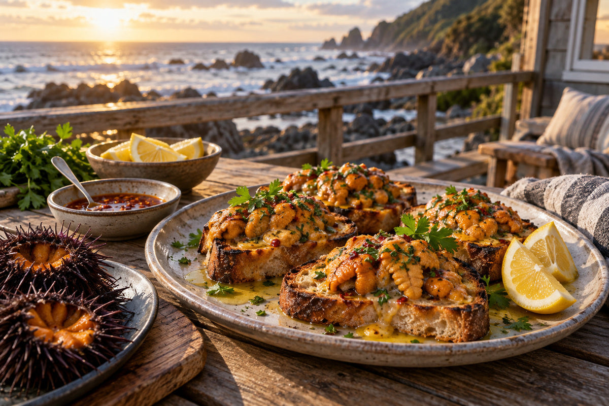 Kina on Toast with Smoked Chilli Lemon Butter