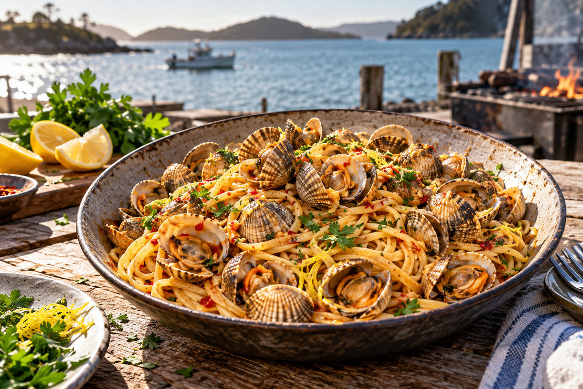 Smoked Chilli Cockle Linguine