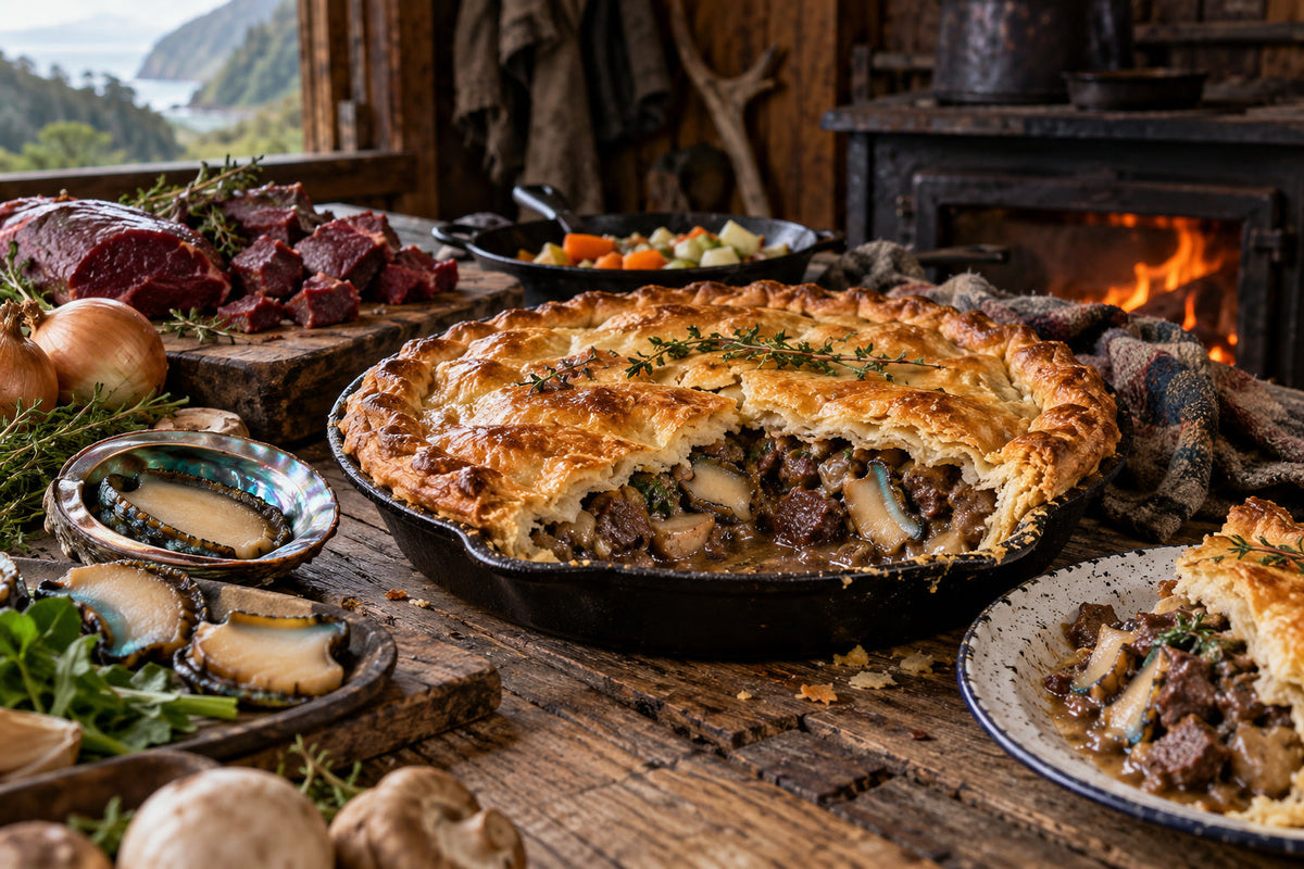 Paua and Venison Pie