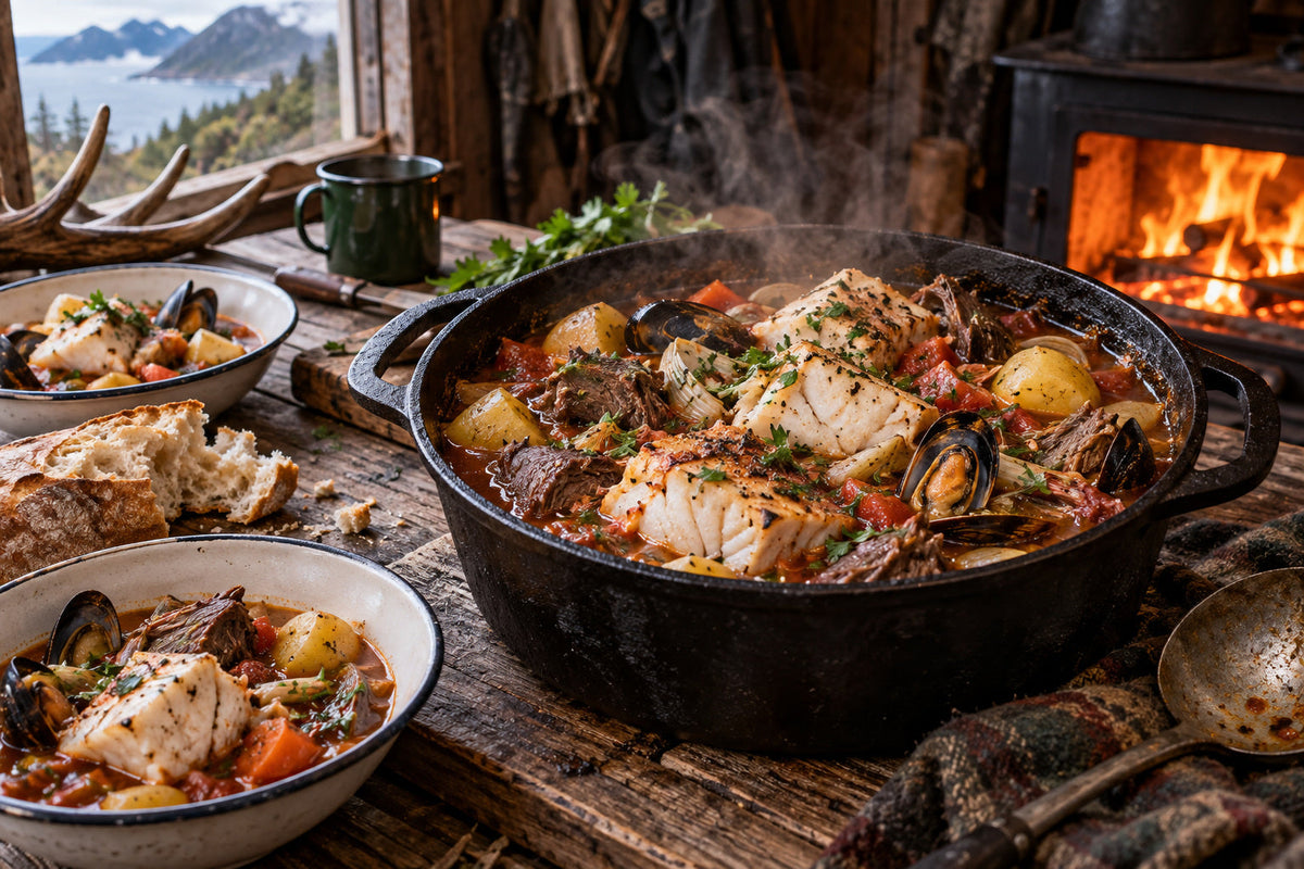 Hapuka and Wild Meat Seafood Stew