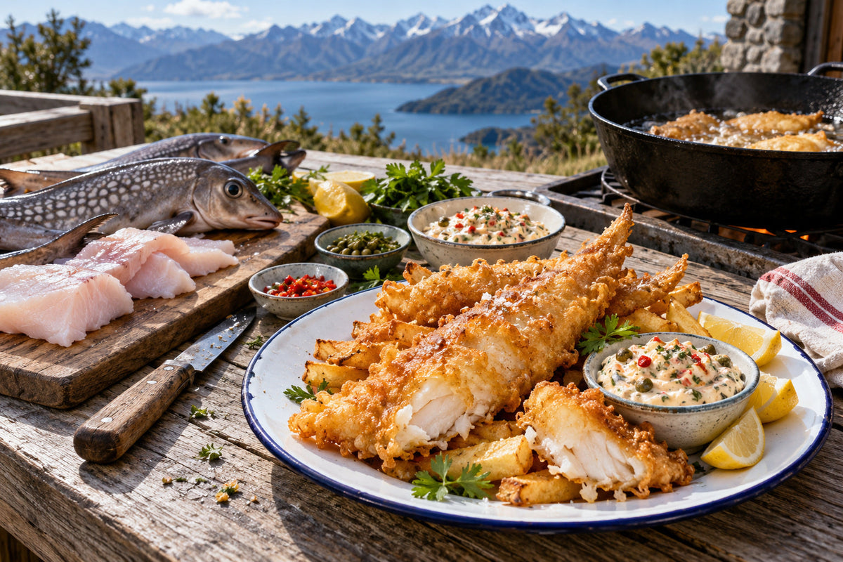 Beer Battered Elephant Fish with Smoked Chilli Tartare