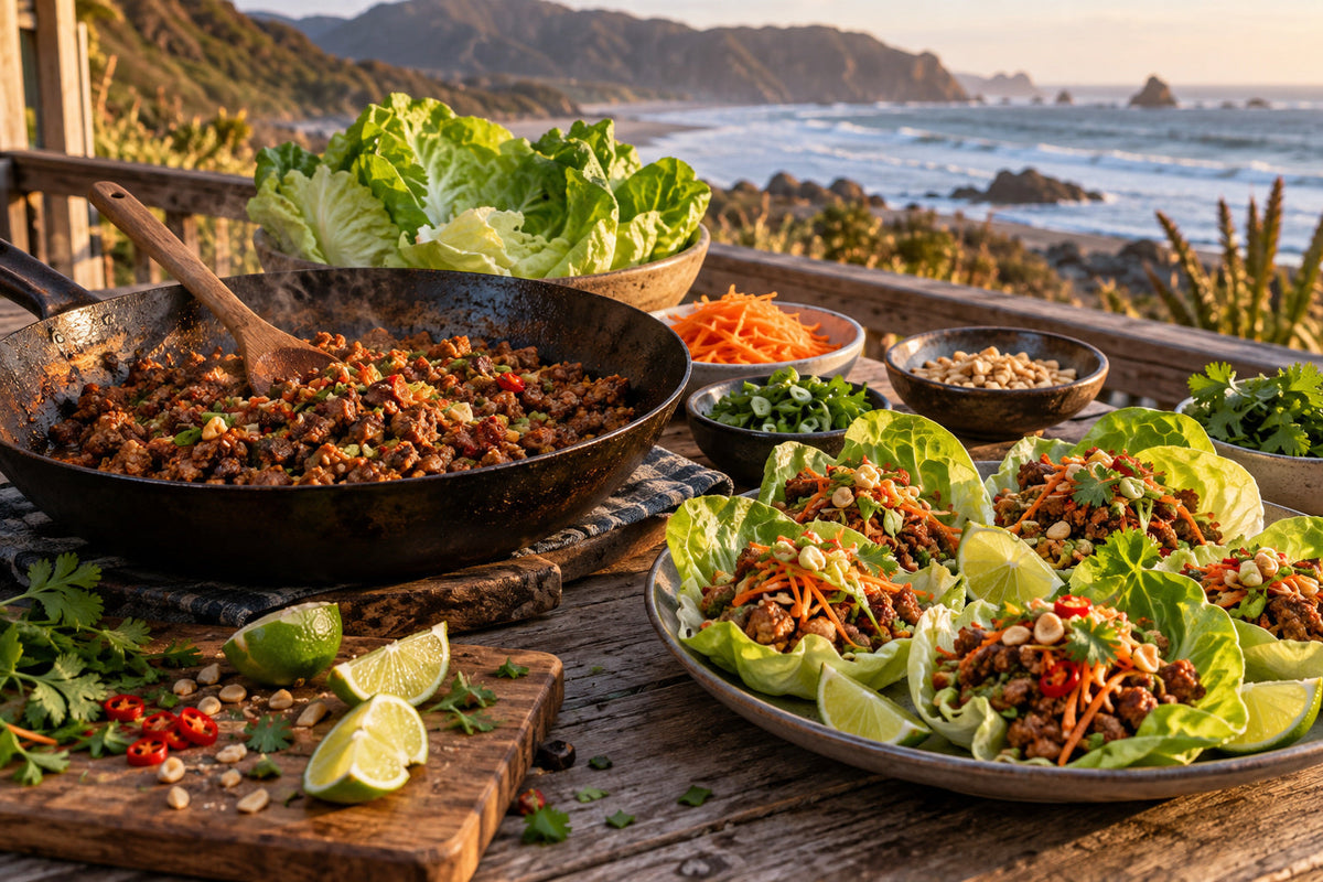Smoked Chilli Wild Pork San Choy Bow