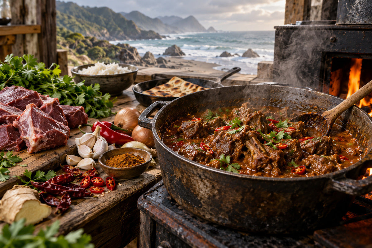 Wild Goat Curry with Smoked Chilli