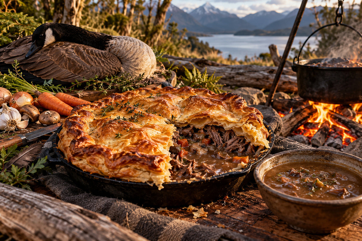 Canada Goose Pie with Wild Meat Gravy
