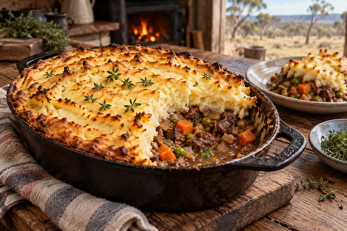 Kangaroo Cottage Pie with Wild Meat Gravy