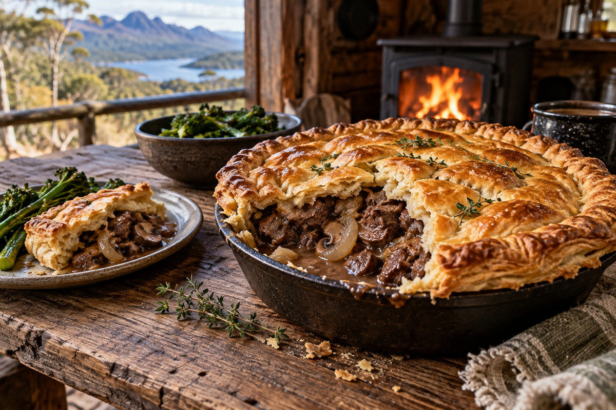 Wallaby Pie with Wild Meat Gravy