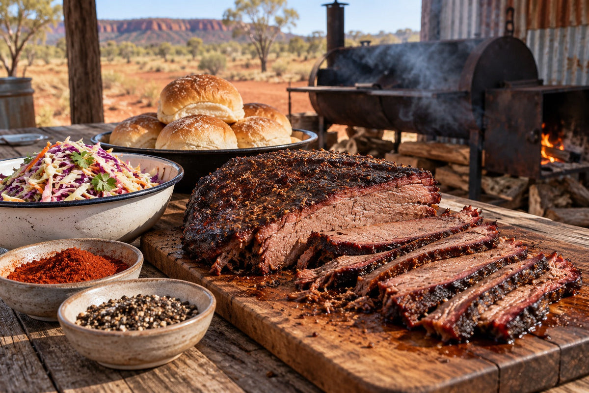 Offset-Smoked Camel Brisket