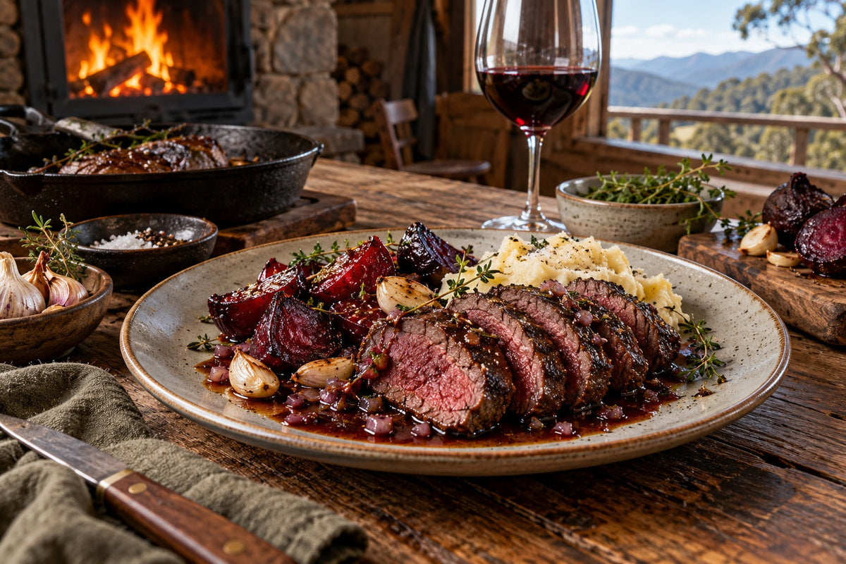 Feral Deer Backstrap with Wild Meat Jus