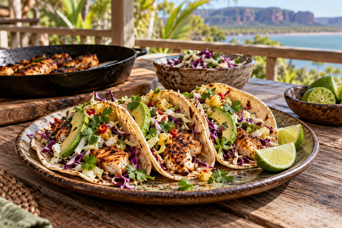 Smoked Chilli Crocodile Tacos