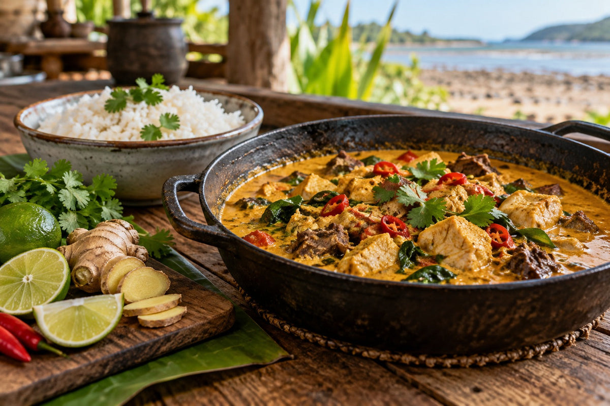 Crocodile and Wild Meat Coconut Curry