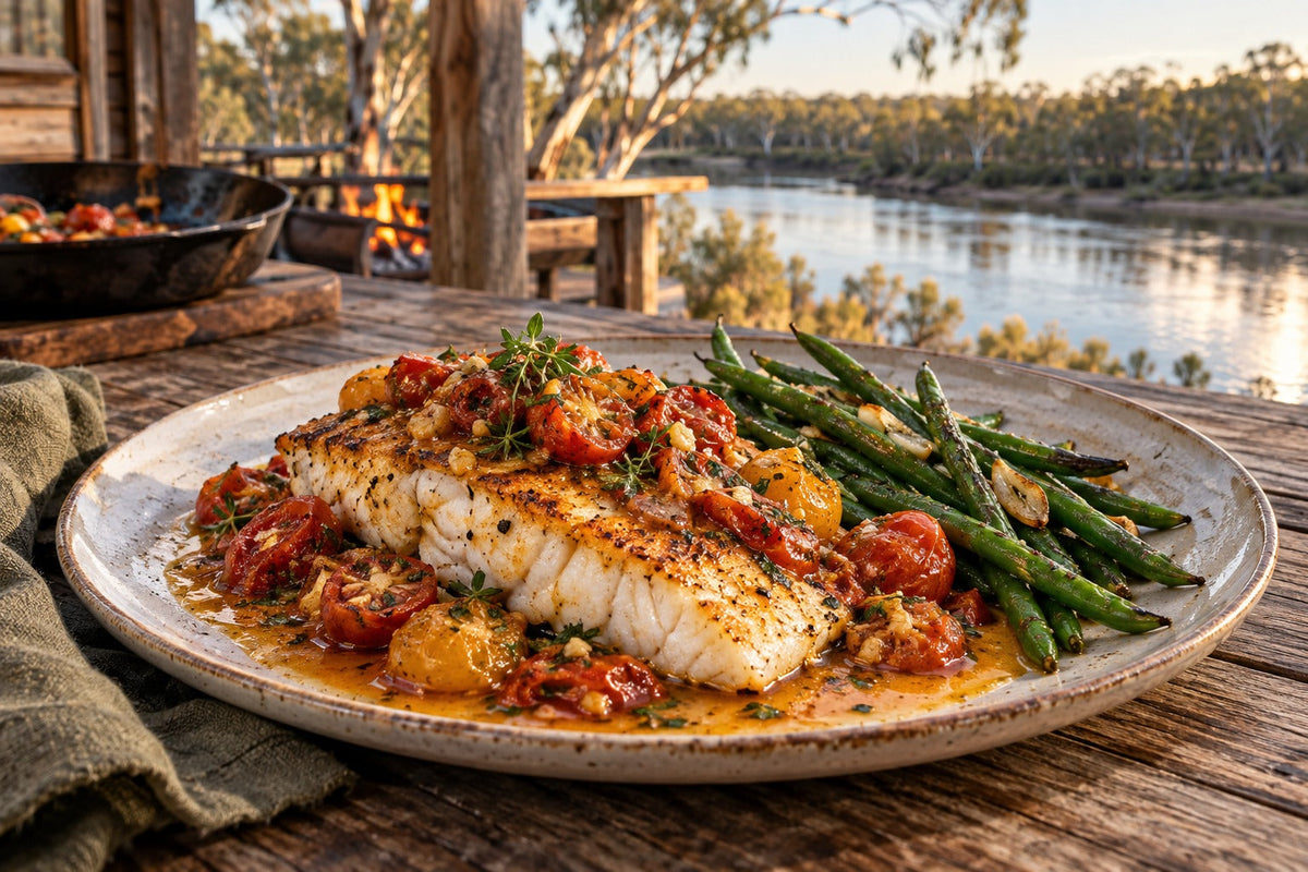 Murray Cod with Bonfire Tomato Butter